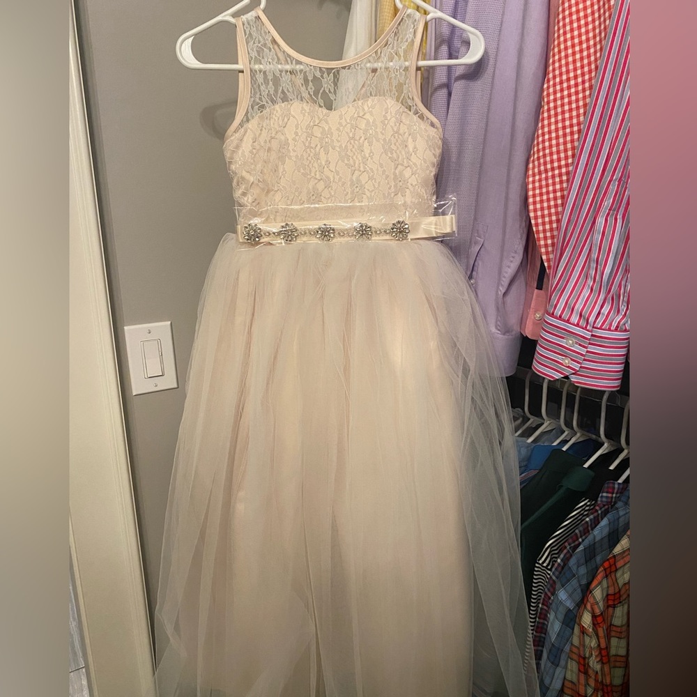 Girls flower girl dress size 8